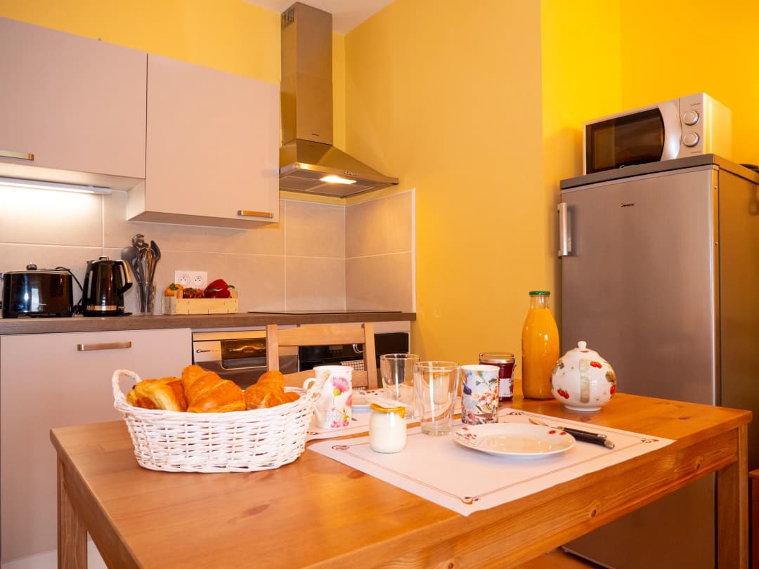 Cuisine avec petit déjeuner